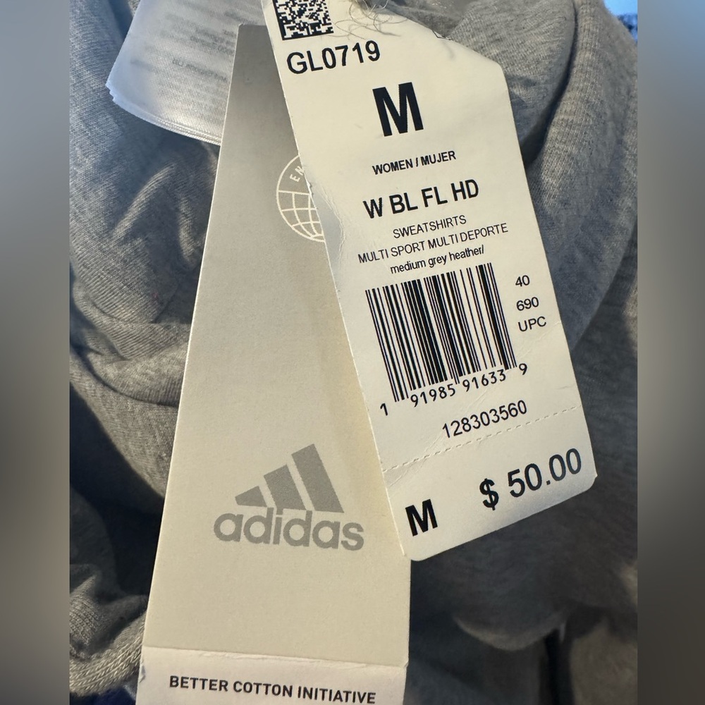 adidas Women's Essentials Logo Fleece Hoodie - NWT - Picture 5 of 5